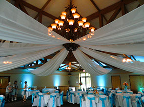 Ceiling Draping at Grand Vue Park